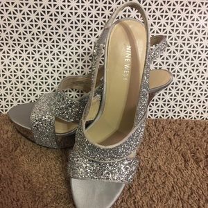 Silver Nine West shoes